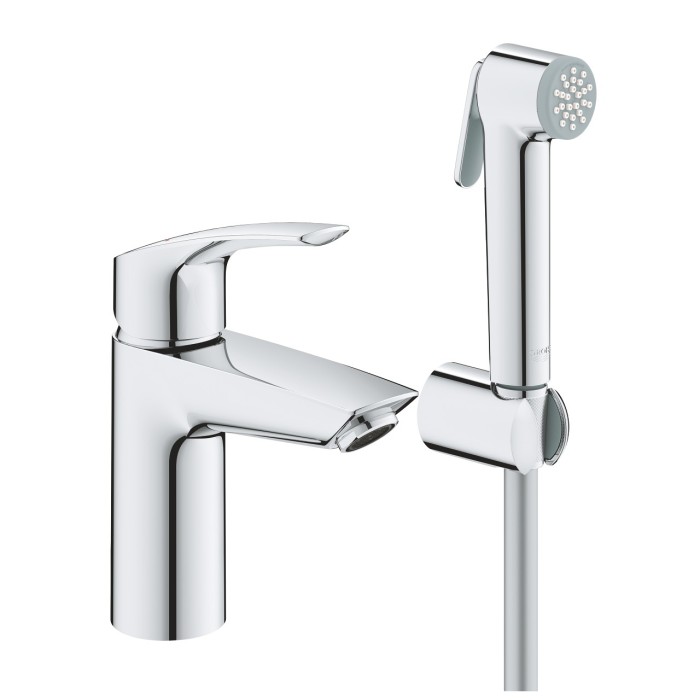 Смеситель для раковины с ручным душем GROHE EuroSmart, 23124003