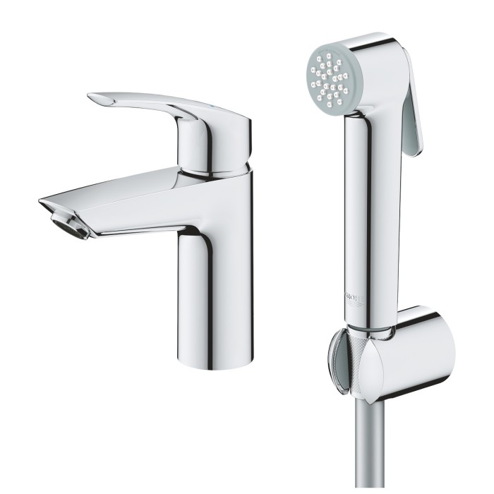 Смеситель для раковины с ручным душем GROHE EuroSmart, 23124003