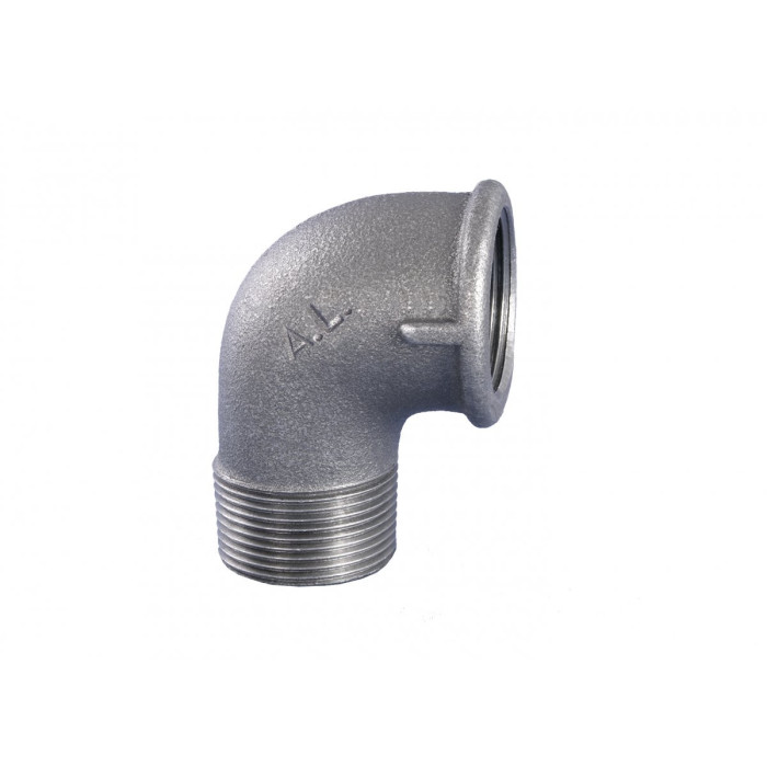 Elbow 90° GRODITZER FITTINGS (A.L.) 1 1/2"" w/outer - galvanized