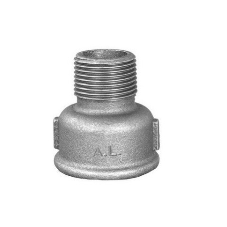 Connection fitting GRODITZER FITTINGS (A.L.) 1 1/4"" x 1/2"" male/female, galvanized
