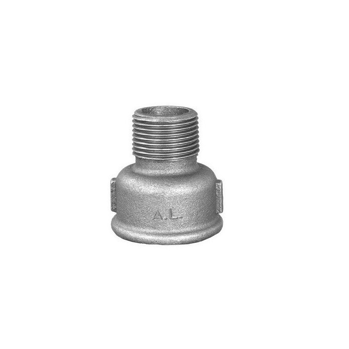 Соединение квадратное GRODITZER FITTINGS (A.L.) 2"" x 1 1/4"" в/наруж., оцинкованное