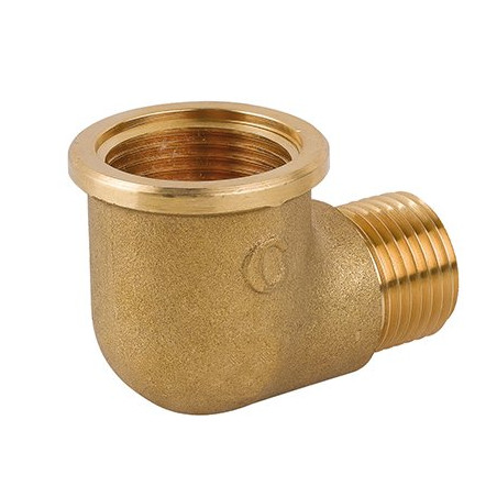 Elkoņa samazināta misiņa CAVALETTO 1"" x 1/2"" v/ārējā - 90°