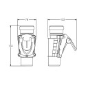 Backflow sewer valve KARMAT DN 50, vertical