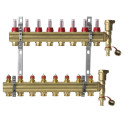 DANFOSS 8-loop underfloor heating manifold with flow meters