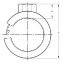 Turētājs ar trokšņu slāpēšanas ieliktni MEFA 35 mm (M8)