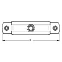 Holder with noise reduction insert MEFA 108 - 114 mm