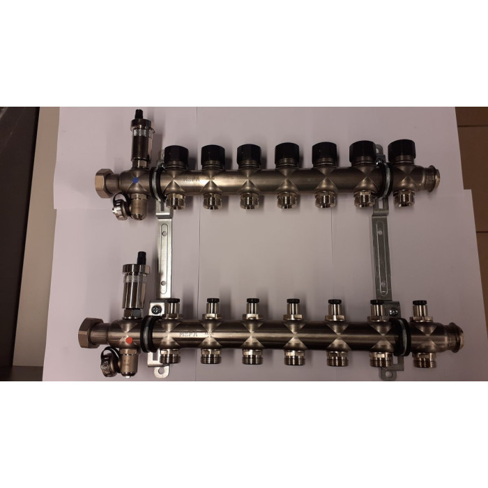 Регулируемые коллекторы для теплого пола MEPA 2 контура без расходомеров