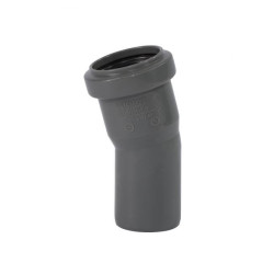 Iekšējās notekūdeņu elkoņa OSTENDORF HT-sistēma DN 40 x 15°, pelēka