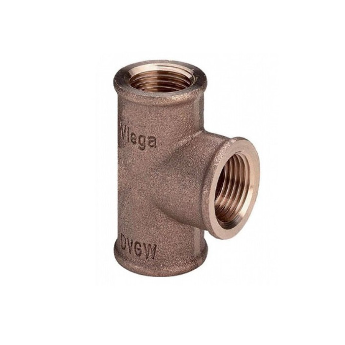 Bronze tee VIEGA 1/2"" v/v/v