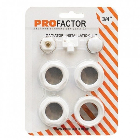 WALTHERM aluminum radiator connection kit (9 in 1) - 3/4"