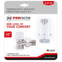 Radiatoru uzlādes komplekti PROFACTOR (2 in 1) - 1/2"" leņķis