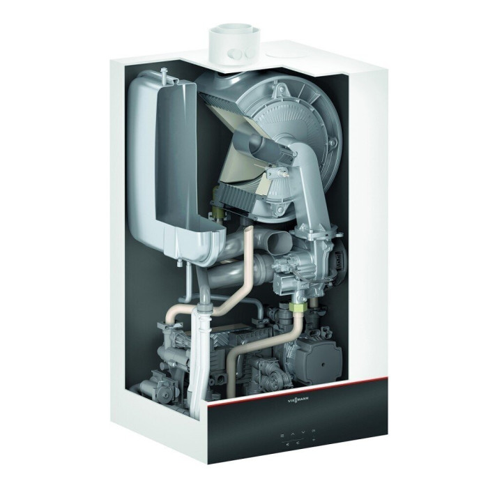 Gas condensing boiler VIESSMANN Vitodens 100-W, 3.2-32.0 kW Combi with instantaneous water heating, Z022867