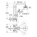 Grohe New Tempesta Cosmopolitan shower system sets