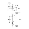 Termostatiskais dušas maisītājs GROHE Grohtherm 2000, 34469001