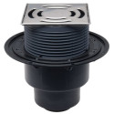 Vertical trap with higher flow capacity HL 3100 Pr with "dry" siphon primer