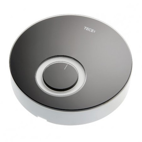 Glazed camera thermostat cover (black glass, light gray housings) TECE floors DT