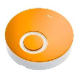Glazed chamber thermostat cover (orange glass, light gray housings) TECE floors DT