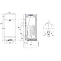 Kombinēts ātrgaitas vertikālais ūdens sildītājs DRAŽICE OKC 160 l 1 m2