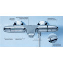 Termostatiskais maisītājs vannai - dušām GROHE Grohtherm 1000 Jauns, 34155003