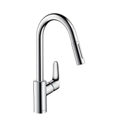 Virtuves (izlietnes) maisītājs ar izvelkamu snapu HANSGROHE Focus, 31815000
