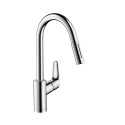 Кухонный смеситель с выдвижным изливом HANSGROHE Focus, 31815000