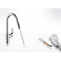 Virtuves (izlietnes) maisītājs ar izvelkamu snapu HANSGROHE Focus, 31815000