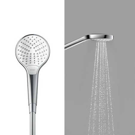 Shower head HANSGROHE Croma Select S 3jet, Vario Ecosmart, chrome/white, 26803400