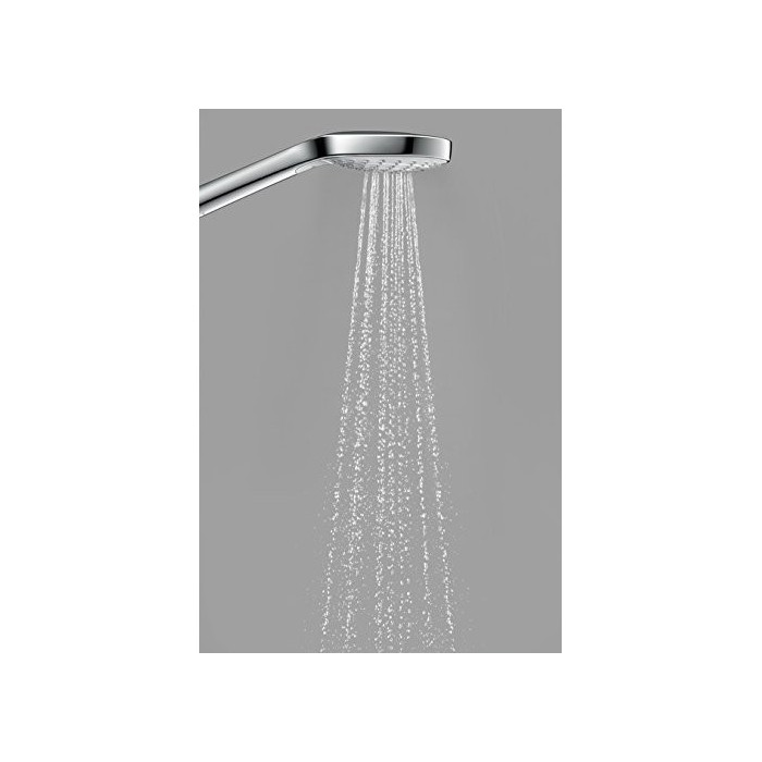 Душевая насадка HANSGROHE Croma Select S 3jet, Vario Ecosmart, хром/белый, 26803400