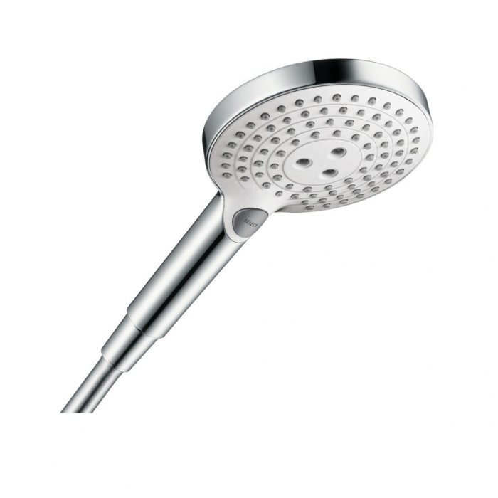 Душевая насадка HANSGROHE Raindance Select S 120 Ecosmart, хром/белый, 26531400