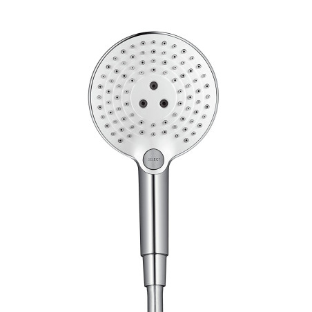 Dušas Galvutē HANSGROHE Raindance Select S 120 Ecosmart, hroms/balts, 26531400