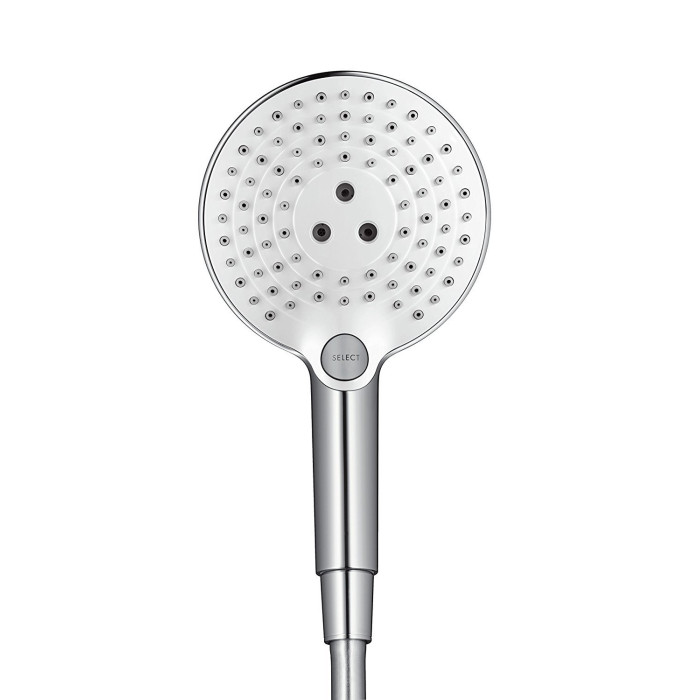 Dušas Galvutē HANSGROHE Raindance Select S 120 Ecosmart, hroms/balts, 26531400