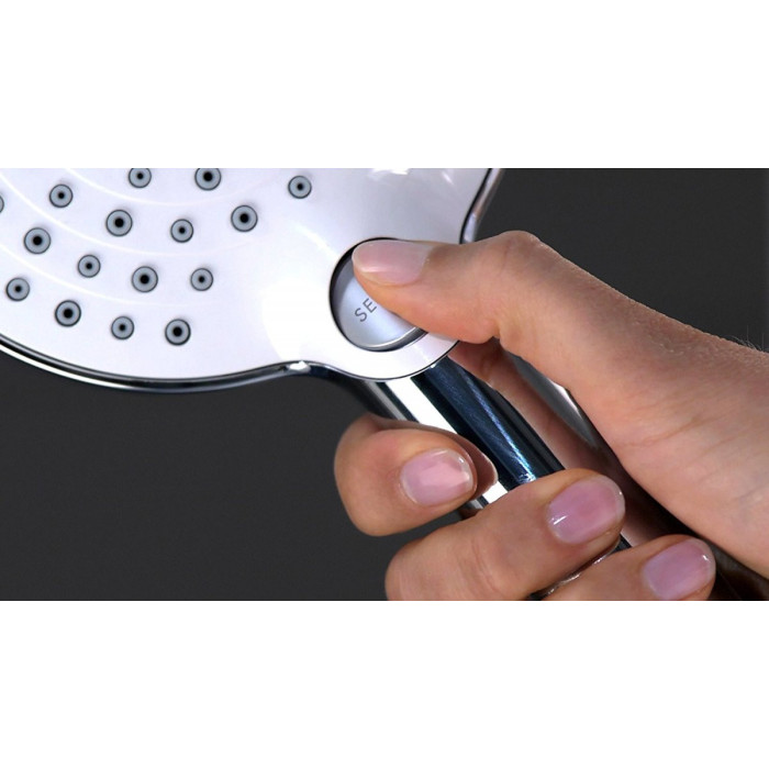 Dušas Galvutē HANSGROHE Raindance Select S 120 Ecosmart, hroms/balts, 26531400