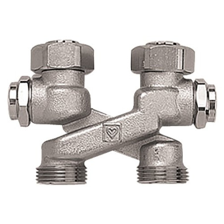 Adjustable cross lower connection node HERZ, between centers 50 mm