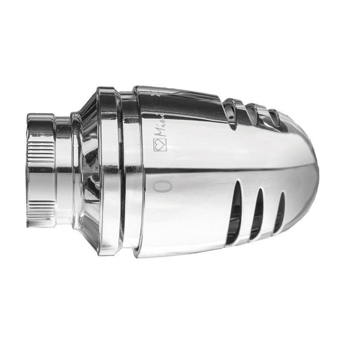 Termostatiska regulējošā galviņa HERZ Mini de luxe M28 x 1,5 hromēta