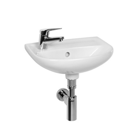 Mazs piekārts izlietne JIKA Lyra Plus, 400 x 310 mm, (jaucējkrāna atvere pa kreisi)
