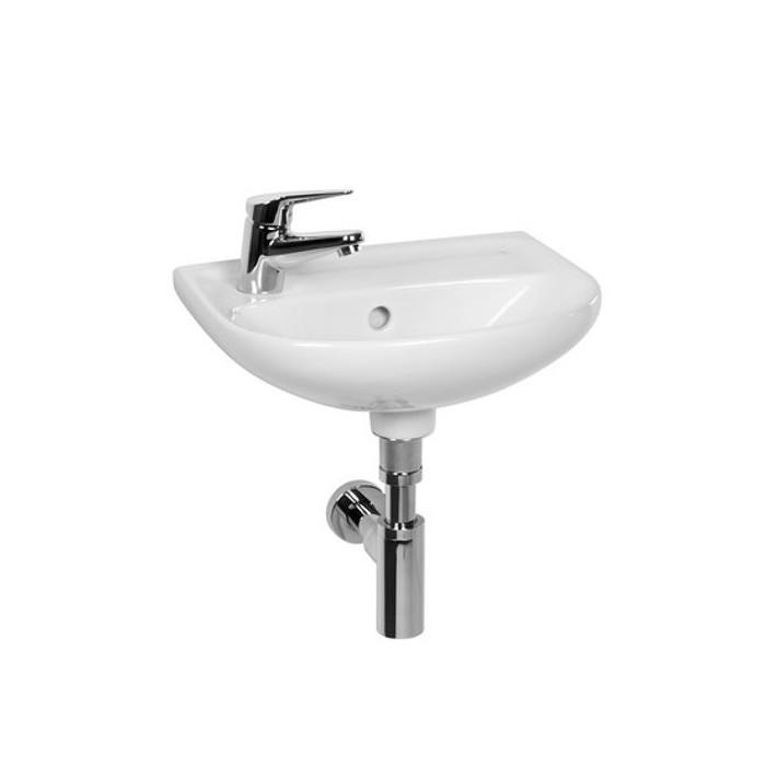 Mazs piekārts izlietne JIKA Lyra Plus, 400 x 310 mm, (jaucējkrāna atvere pa kreisi)
