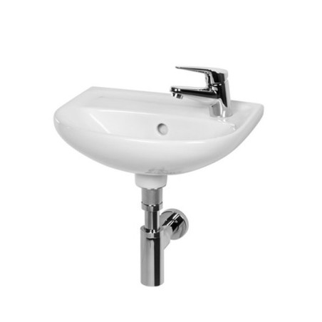 Mazs piekārts izlietne JIKA Lyra Plus, 400 x 310 mm, (jaucējkrāna atvere labajā pusē)