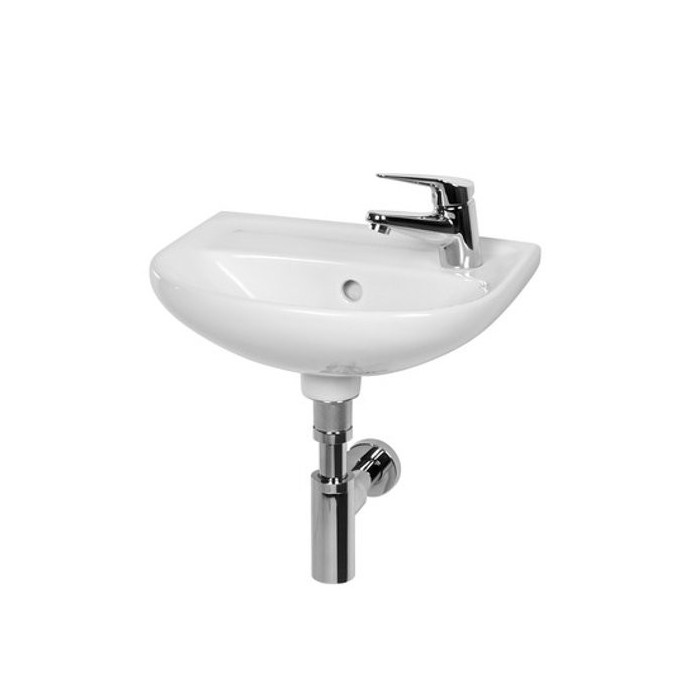Mazs piekārts izlietne JIKA Lyra Plus, 400 x 310 mm, (jaucējkrāna atvere labajā pusē)