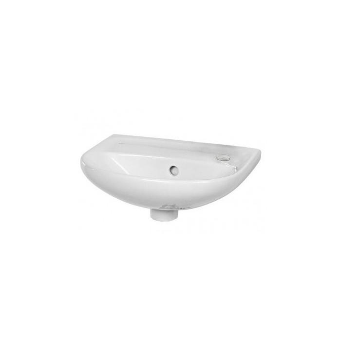 Mazs piekārts izlietne JIKA Lyra Plus, 400 x 310 mm, (jaucējkrāna atvere labajā pusē)