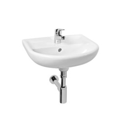 Wall-mounted sink JIKA Lyra Plus, 500 x 410 mm, (mixer hole in the center)