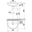 Смывное устройство JIKA Lyra Plus, 550 x 450 мм, (отверстие для смесителя в центре)