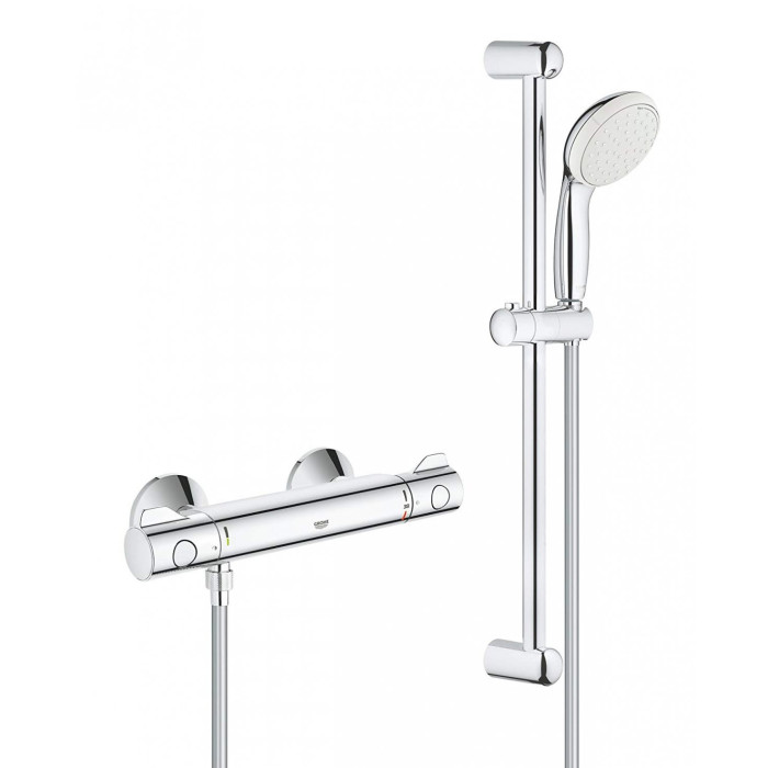 Termostatiski maisītāju dušas GROHE Grohtherm 800 ar dušas komplektu Tempesta 600