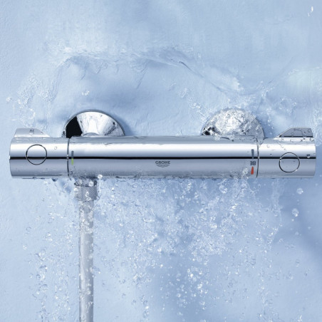 GROHE Grohtherm 800 thermostatic mixer showers with Tempesta 600 shower set