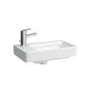 Izlietne piekare asimetriska LAUFEN Pro S, 480 x 280 mm (jaucējkrāna atvere kreisajā pusē)