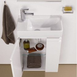 Izlietne piekare asimetriska LAUFEN Pro S, 480 x 280 mm (jaucējkrāna atvere kreisajā pusē)