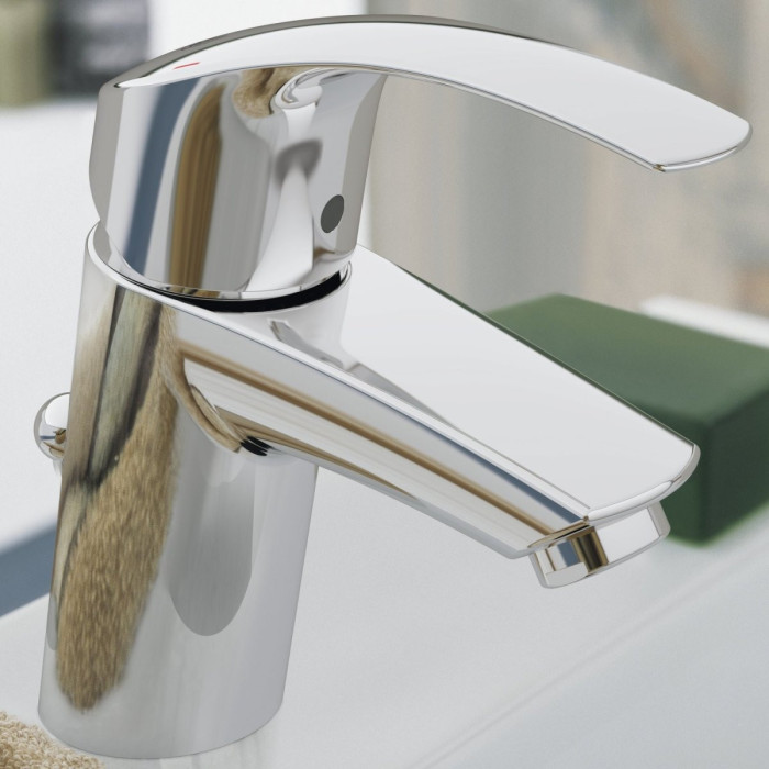 GROHE EuroSmart basin mixer with pop-up waste, 33265002