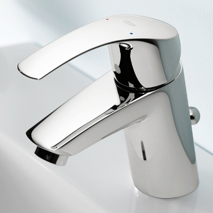 GROHE EuroSmart basin mixer with pop-up waste, 33265002
