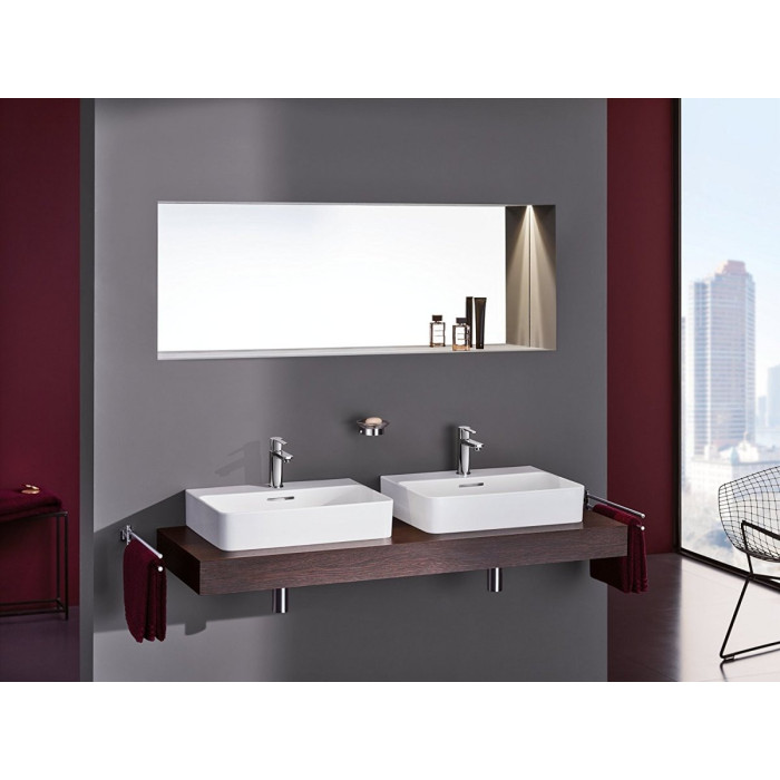 GROHE Lineare basin mixer with pop-up waste, 32109002