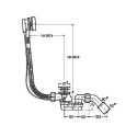 Extended siphon for bath VIEGA Simplex, automatic, 595678