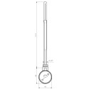 TERMA DRY heating element with hidden wire without plug (Various color options)
